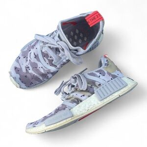 Adidas NMD_R1 “Camo Pack” Women’s Running Shoes – Size 7 (Chalk White)